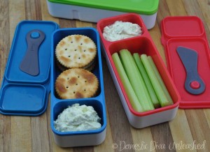 Domestic Diva: Philly Herb Dip for Lunch Boxes