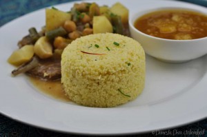 Domestic Diva: Lamb Chop Tagine with saffron cous cous