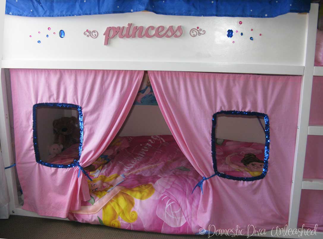 Princess Ikea Kura Bed Makeover â€” Domestic Diva Unleashed