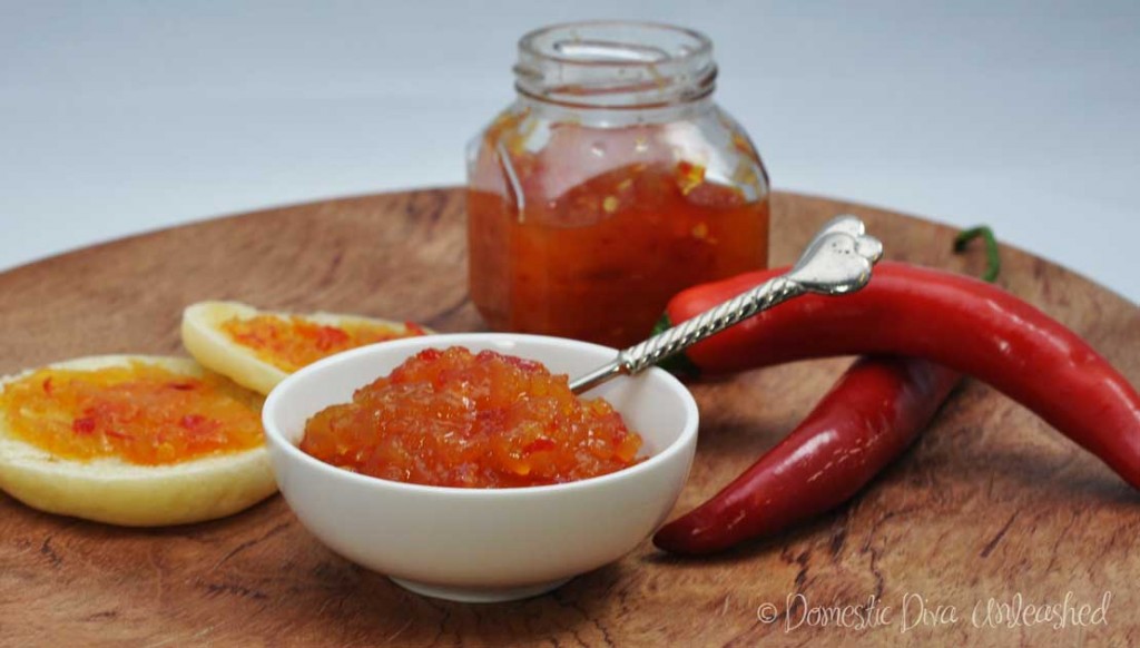 Domestic Diva: Roasted Pear, Chilli and Saffron Jam