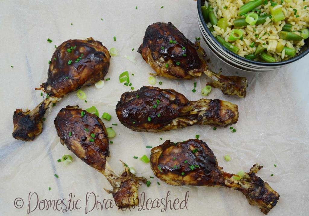 Domestic Diva: Sticky Chicken Drumsticks with Fried Rice -Failsafe