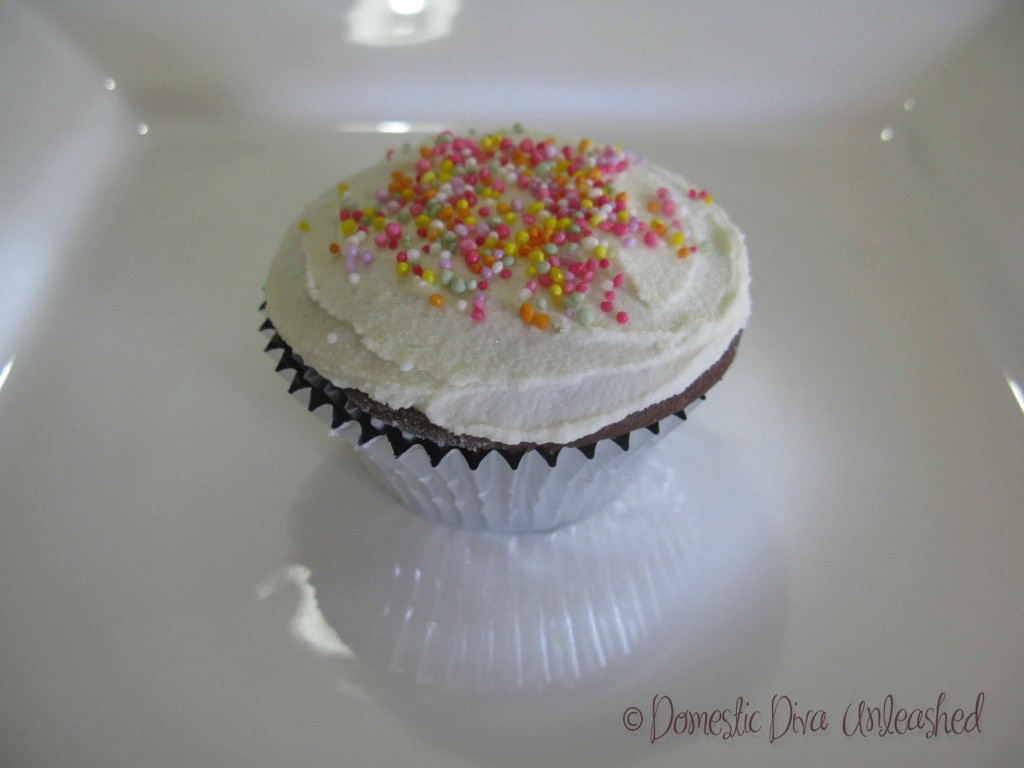 Domestic Diva - Carob Cup Cakes with sprinkles