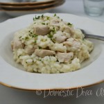 Domestic Diva: Creamy Garlic Chicken Risotto