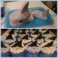 Domestic Diva: Shark Cake & Shark Fin cup cakes