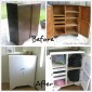 Domestic Diva - School Bag Cupboard Makeover - Before & After