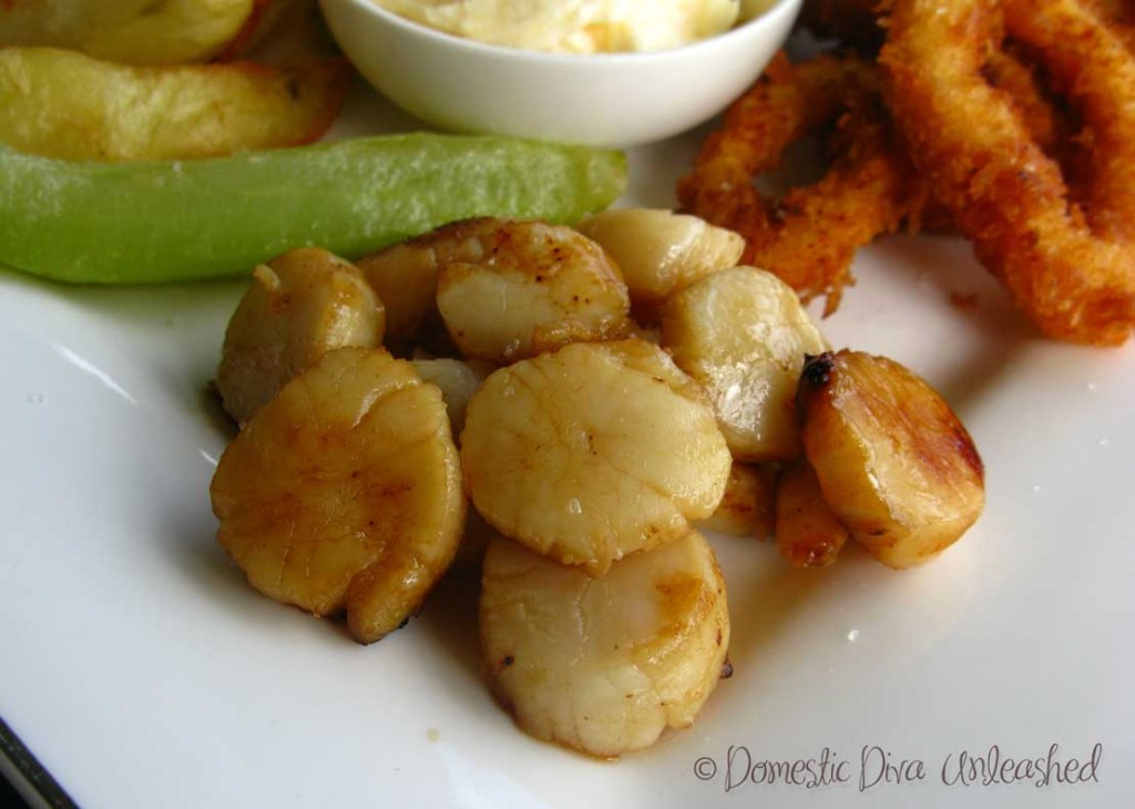 Domestic Diva - Seafood and Chips - Scallops