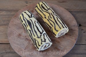 Domestic Diva - Tiger Cake Swiss Roll