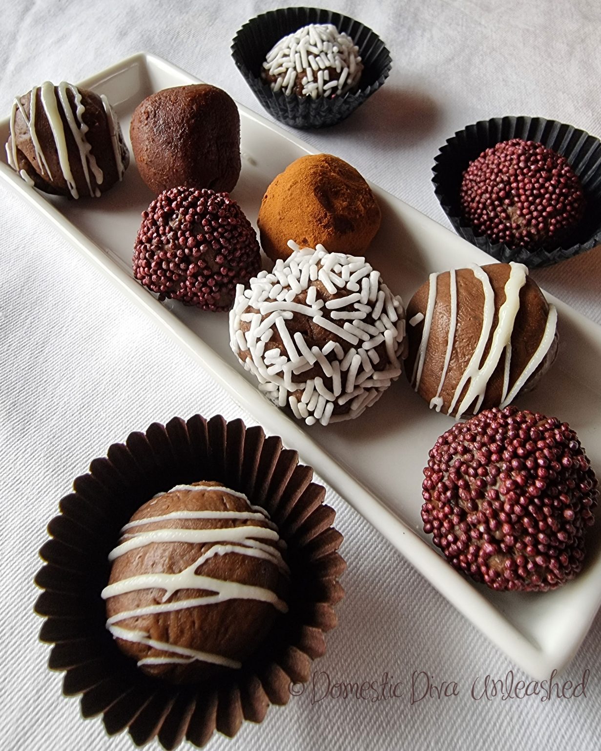 Carob Ganache Truffles — Domestic Diva Unleashed